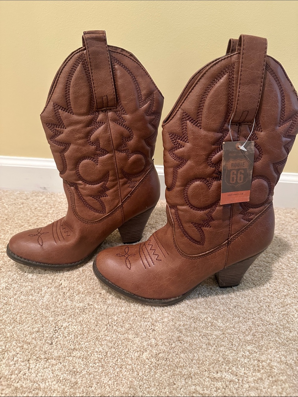 Women's Brown Western Cowboy Boots
